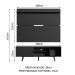 Rack Madesa Dubai e Painel para TV até 65 Polegadas com Pés - Preto/Rustic
