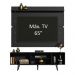Rack Madesa Dubai e Painel para TV até 65 Polegadas com Pés - Preto/Rustic