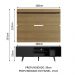 Rack Madesa Dubai e Painel para TV até 65 Polegadas com Pés - Preto/Rustic 8N5Z
