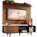 Rack Madesa Dubai e Painel para TV até 65 Polegadas com Pés - Preto/Rustic D85Z