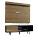 Rack Madesa Dubai e Painel para TV até 65 Polegadas com Pés - Preto/Rustic D85Z