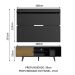 Rack Madesa Dubai e Painel para TV até 65 Polegadas com Pés - Preto/Rustic D8D8