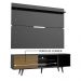 Rack Madesa Dubai e Painel para TV até 65 Polegadas com Pés - Preto/Rustic D8D8