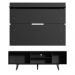 Rack Madesa Dubai e Painel para TV até 65 Polegadas com Pés - Preto/Rustic D8D8