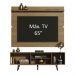 Rack Madesa Dubai e Painel para TV até 65 Polegadas com Pés - Rustic