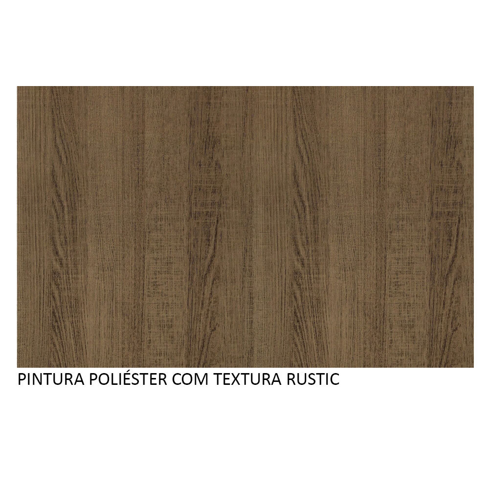 Rack Madesa Dubai e Painel para TV até 65 Polegadas com Pés - Rustic