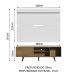 Rack Madesa Dubai e Painel para TV até 65 Polegadas com Pés - Rustic/Branco 5Z9B