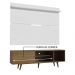 Rack Madesa Dubai e Painel para TV até 65 Polegadas com Pés - Rustic/Branco 5Z9B