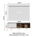 Rack Madesa Dubai e Painel para TV até 65 Polegadas com Pés - Rustic/Branco 6E09
