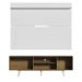Rack Madesa Dubai e Painel para TV até 65 Polegadas com Pés - Rustic/Branco 6E09