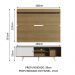 Rack Madesa Dubai e Painel para TV até 65 Polegadas com Pés - Rustic/Branco 6E6E
