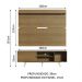 Rack Madesa Dubai e Painel para TV até 65 Polegadas com Pés - Rustic/Branco
