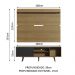 Rack Madesa Dubai e Painel para TV até 65 Polegadas com Pés - Rustic/Preto 7K5Z