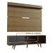 Rack Madesa Dubai e Painel para TV até 65 Polegadas com Pés - Rustic/Preto 7K5Z