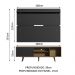 Rack Madesa Dubai e Painel para TV até 65 Polegadas com Pés - Rustic/Preto 7KD8
