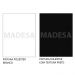 Rack Madesa Dubai para TV até 65 Polegadas com Pés - Branco/Preto/Branco
