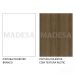 Rack Madesa Dubai para TV até 65 Polegadas com Pés - Branco/Rustic/Rustic