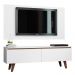 Rack Madesa Le Mans e Painel para TV até 55 Polegadas 2 Portas - Branco/Rustic