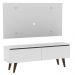 Rack Madesa Le Mans e Painel para TV até 55 Polegadas 2 Portas - Branco/Rustic