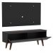 Rack Madesa Le Mans e Painel para TV até 55 Polegadas 2 Portas - Preto