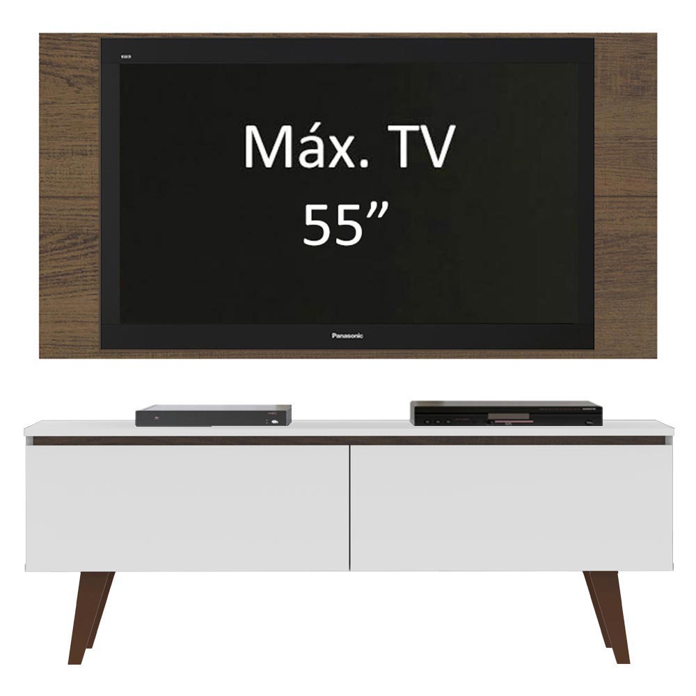 Rack Madesa Le Mans e Painel para TV até 55 Polegadas 2 Portas