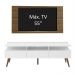 Rack Madesa Londres e Painel para TV até 55 Polegadas - Branco/Rustic