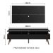Rack Madesa Londres e Painel para TV até 55 Polegadas - Preto