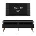 Rack Madesa Londres e Painel para TV até 55 Polegadas - Preto