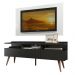 Rack Madesa Londres e Painel para TV até 55 Polegadas - Preto/Branco