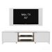Rack Madesa Metz e Painel para TV até 55 Polegadas - Branco/Rustic