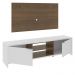 Rack Madesa Metz e Painel para TV até 55 Polegadas - Branco/Rustic/Rustic