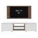 Rack Madesa Metz e Painel para TV até 55 Polegadas - Branco/Rustic/Rustic