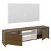 Rack Madesa Metz e Painel para TV até 55 Polegadas - Rustic/Branco