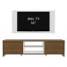 Rack Madesa Metz e Painel para TV até 55 Polegadas - Rustic/Branco