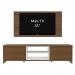 Rack Madesa Metz e Painel para TV até 55 Polegadas - Rustic/Branco/Rustic