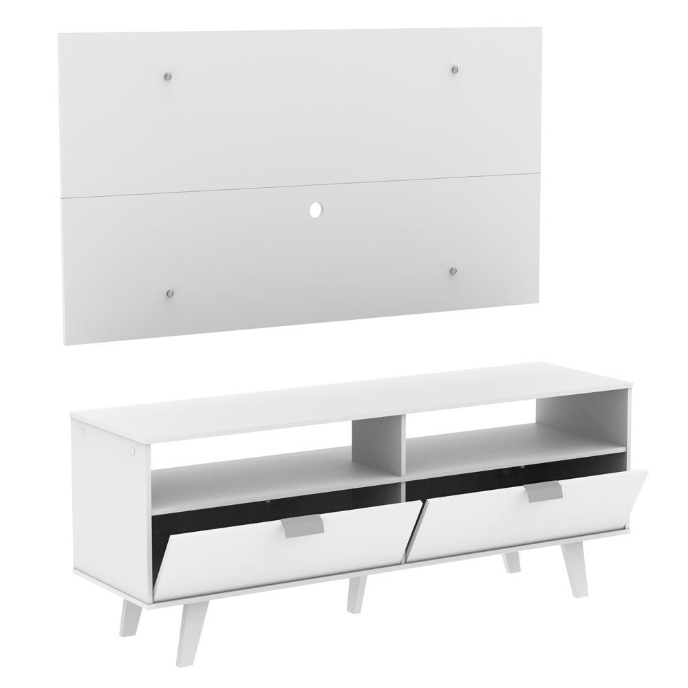 Rack Madesa Oslo e Painel para TV até 55 Polegadas 2 Portas