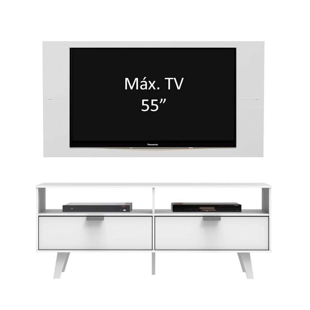 Rack Madesa Oslo e Painel para TV até 55 Polegadas 2 Portas