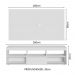 Rack com Painel para TV até 65 Polegadas Branco Orlando Madesa