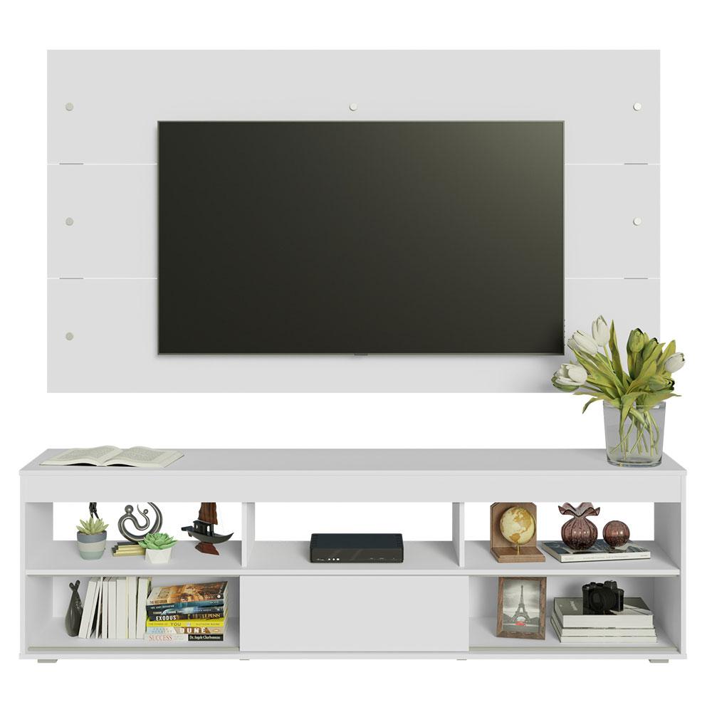 Rack com Painel para TV até 65 Polegadas Branco Orlando Madesa