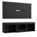 Rack com Painel para TV até 65 Polegadas Madesa Miami 1 Porta - Preto