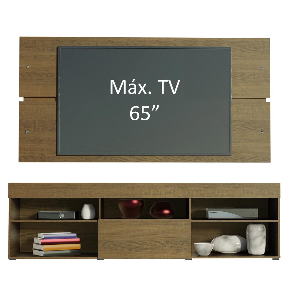 Rack com Painel para TV até 65 Polegadas Madesa Miami 1 Porta