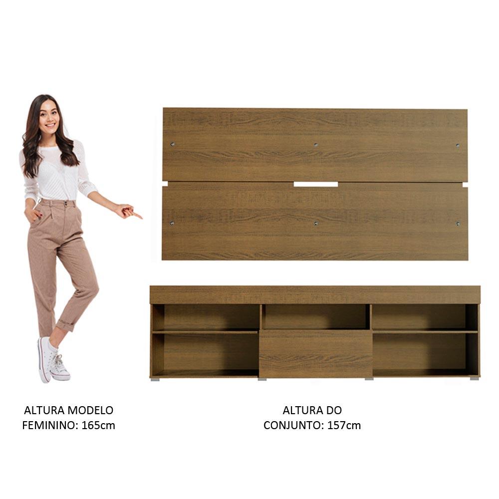 Rack com Painel para TV até 65 Polegadas Madesa Miami 1 Porta