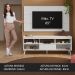Rack com Painel para TV até 65 Polegadas com Pés Branco Detroit Madesa