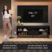 Rack com Painel para TV até 65 Polegadas com Pés Preto Texas Madesa
