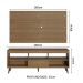 Rack com Painel para TV até 65 Polegadas com Pés Rustic Detroit Madesa