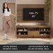 Rack com Painel para TV até 65 Polegadas com Pés Rustic Detroit Madesa