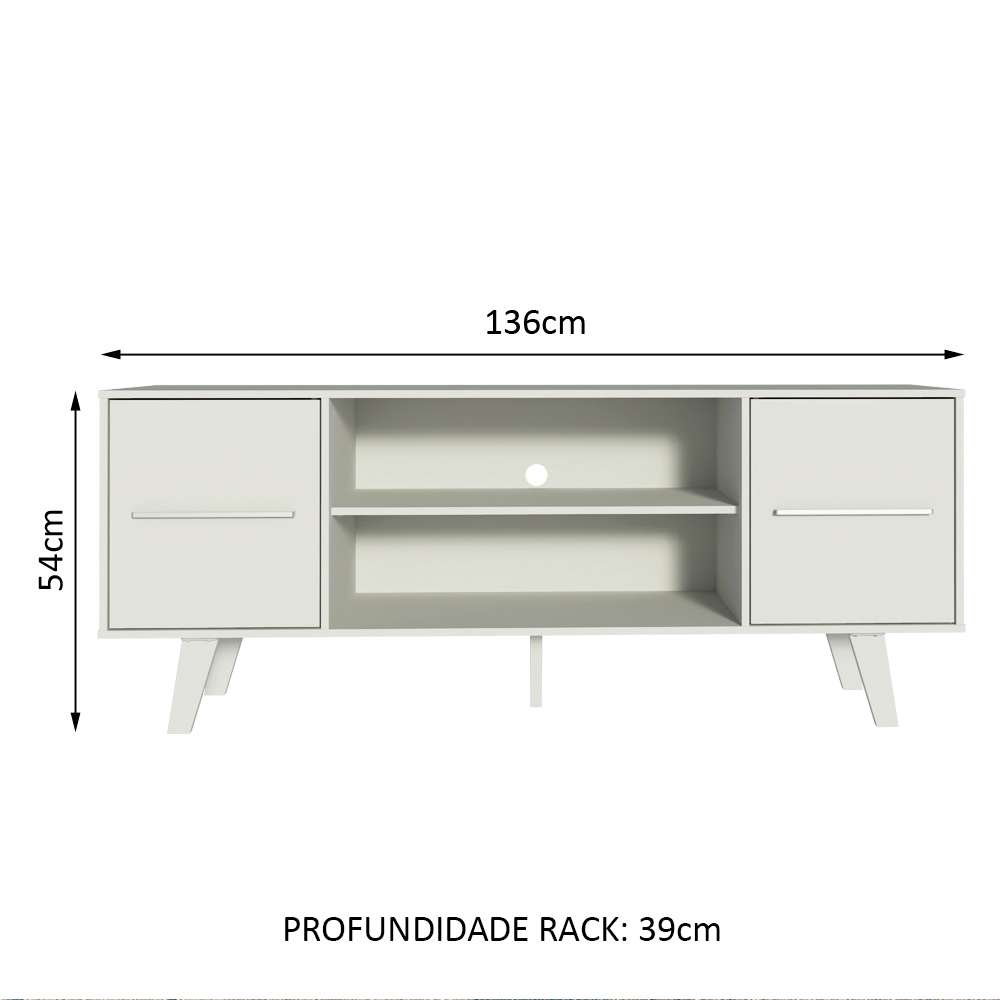 Rack para TV até 55 Polegadas Madesa Copenhagen