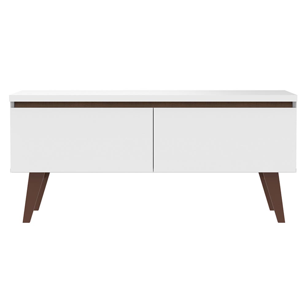 Rack para TV até 55 Polegadas Madesa Le Mans com 2 Portas - Branco/Rustic