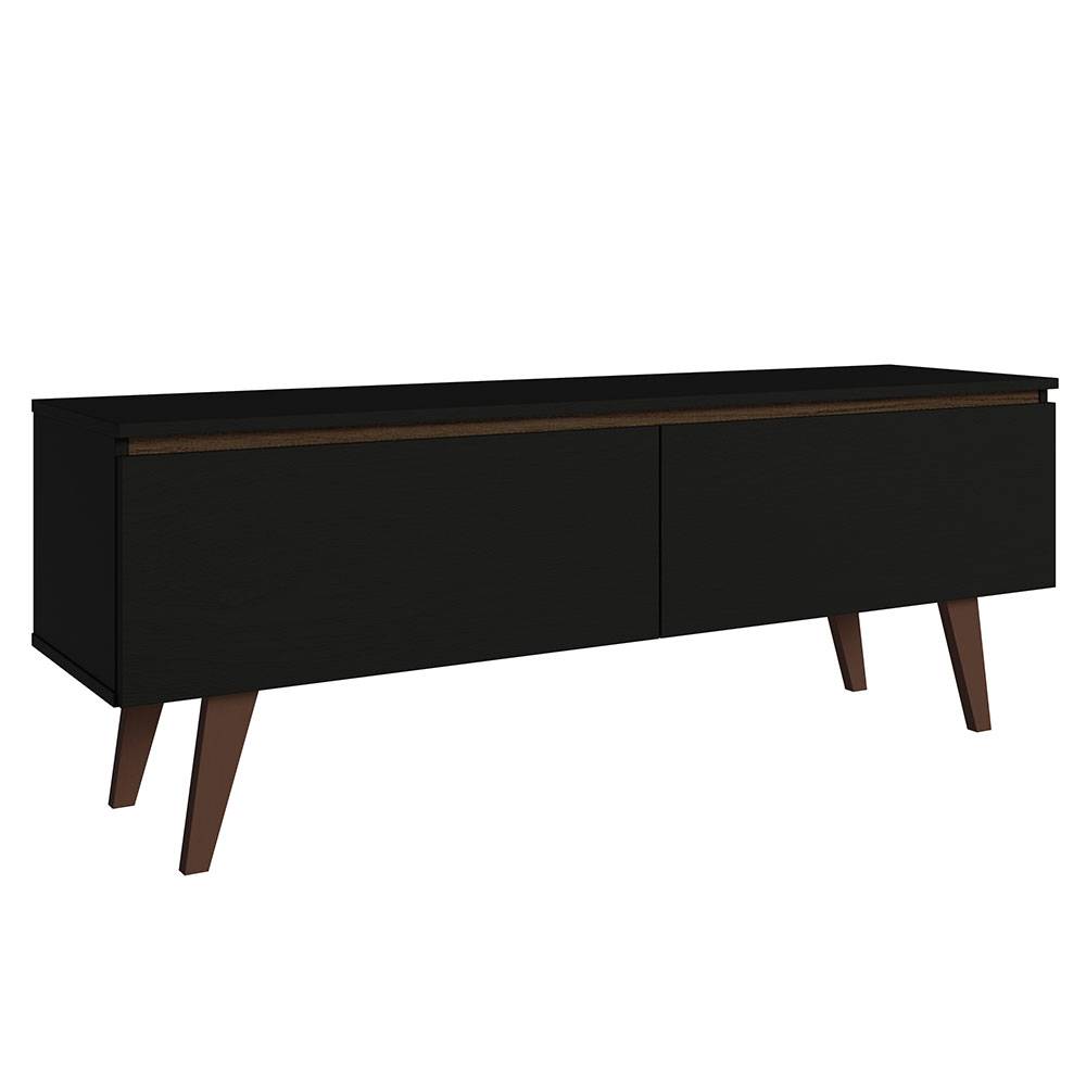 Rack para TV até 55 Polegadas Madesa Le Mans com 2 Portas - Preto/Rustic
