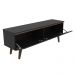 Rack para TV até 55 Polegadas Madesa Le Mans com 2 Portas - Preto/Rustic